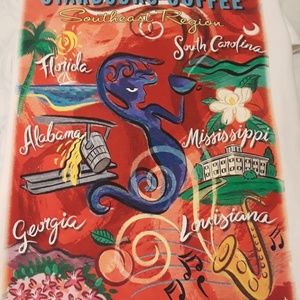 T-Shirt-Authentic-Starbucks-S-E-Region-FL-SC-MS-